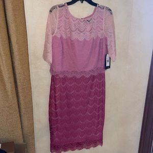 Beautiful NWT ombré pink lace dress 💝💖💞💕